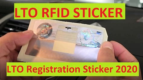 lto rfid sticker|lti sticker online application.